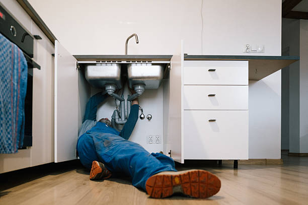 Professional Drain Cleaning technician working in Wilton, CT